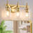3-Lights Bathroom Vanity Lights with Clear Textured Glass Shades-122257427