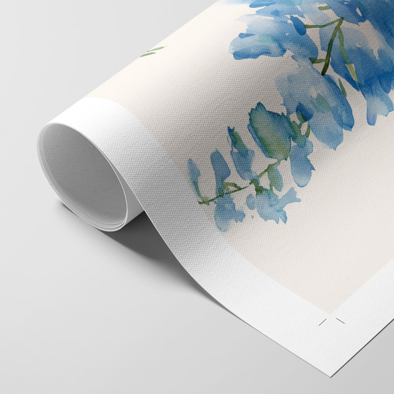 Delphinium II - Impression sur toile seulement - NON CADRE, H 60 po x l 40 po