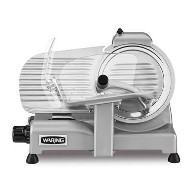 Barton 320-Watts Commercial Stainless Steel Semi-Automatic Electric Meat Slicer with 12 in. Blade and Built-in Sharpener