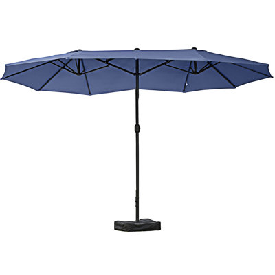 Parasol extérieur rectangulaire en acier Outsunny
