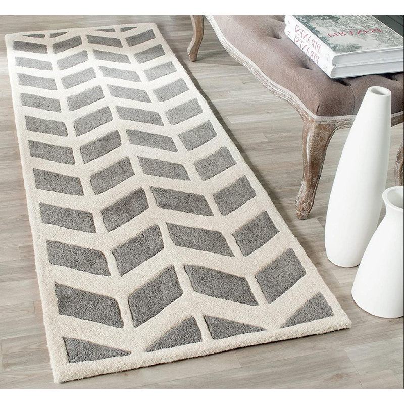 Tapis en laine touffeté à la main Chatham, Coureur 2'3" x 7'