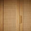 Sumayah Two-door Wardrobe With Natural Rattan Doors