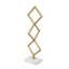 Table Decor  Set of 2  14" x 5" x 3"  Gold/White