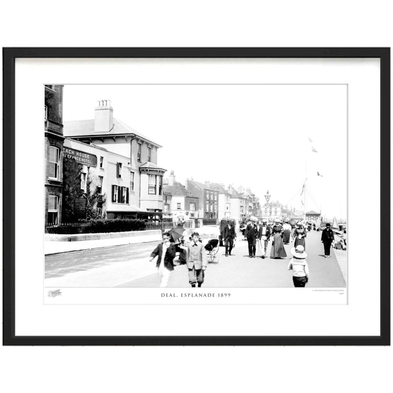 Deal, Esplanade 1899 - Single Picture Frame Print, 60cm H x 80cm W x 2.3cm D