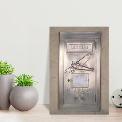 Close-Up Of Art Deco Metal Mailbox, Two North Riverside Plaza, 400 West Madison Street, Chicago, Illinois, Usa Wall Art
