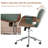 Ryonie Faux Leather Upholstered Swivel Office Chair (Set Of 2)-134702687