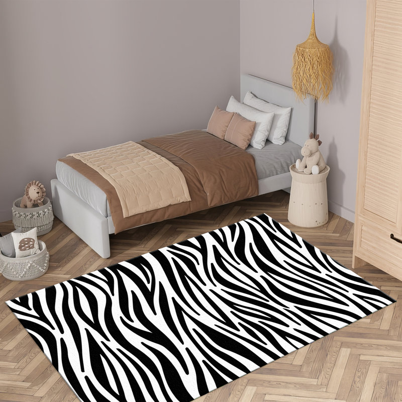 Tapis à motif floral exquis avec velours doux pour rehausser l'esthétique de l'espace de vie ou de la chambre à coucher