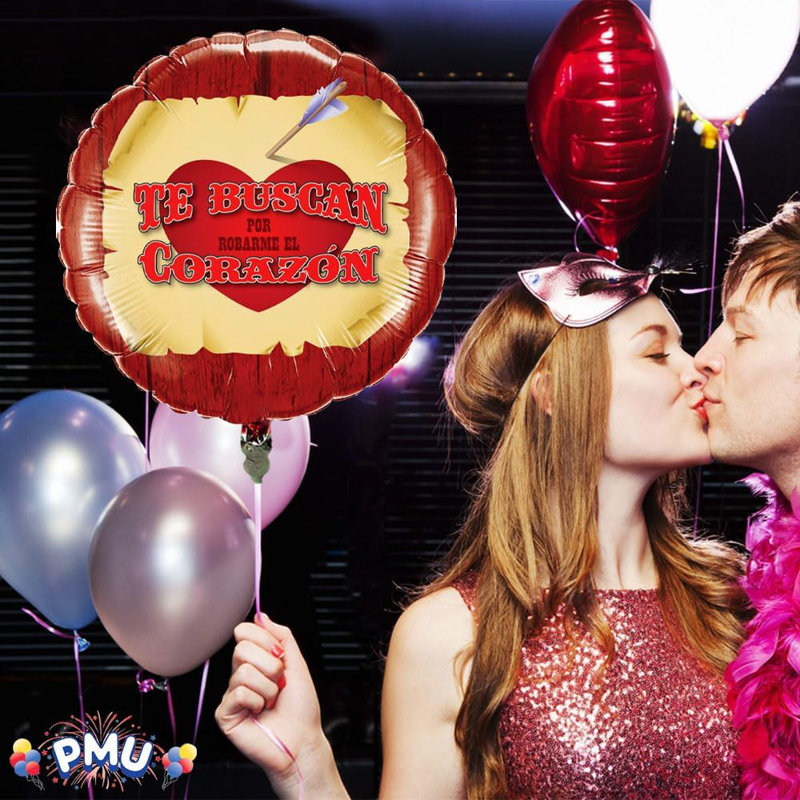 Ballon Mylar 18 po Robarme El Corazon pour la Saint-Valentin, 25