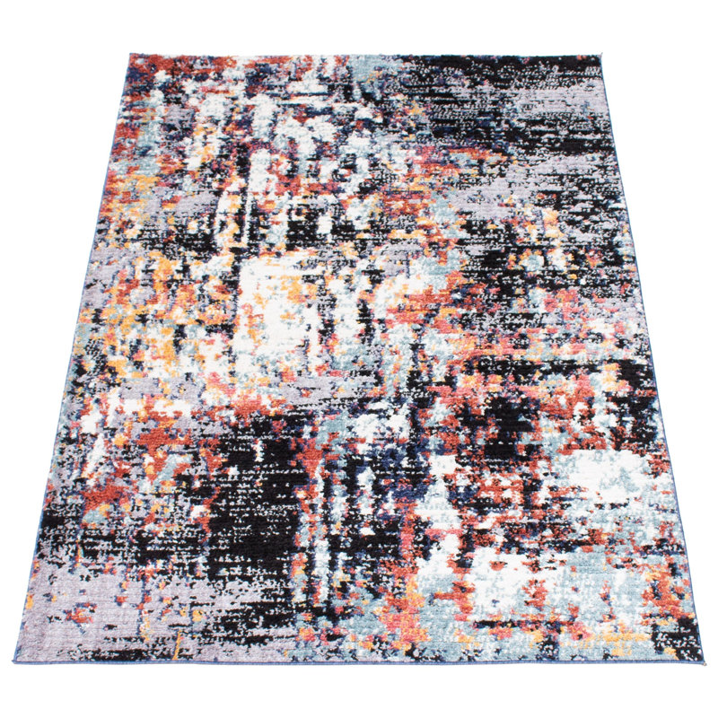 Abstract Indoor Rug, Rectangle 6'7" x 9'6"