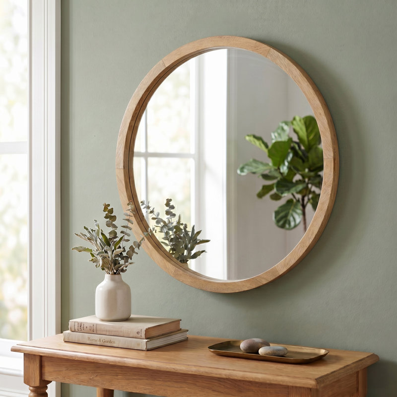 Miroir mural Braynt, Brun, 19,7 po x 19,7 po