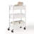 3-Tier Under Desk Mobile Utility Cart with Metal Storage Organizer-61413987