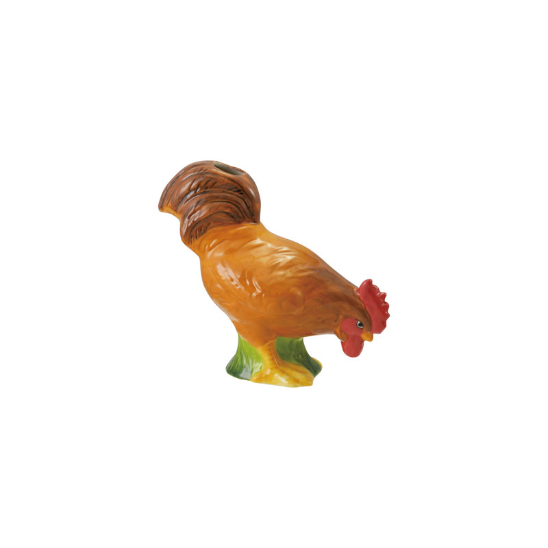 Stoneware Rooster Vase