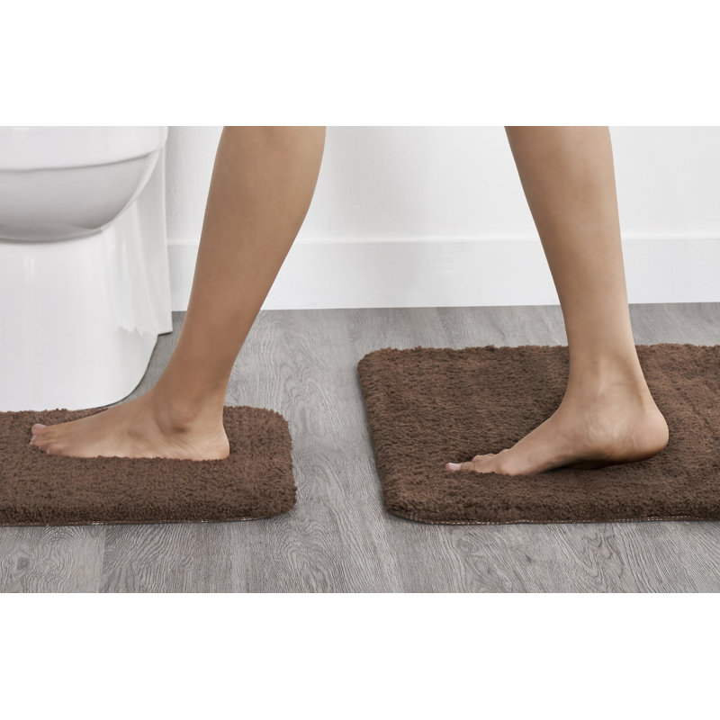 Alheli Non-Slip Bath Rug, Chocolate