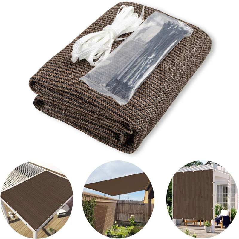 Rideau suspendu 4 'x 6', Brun