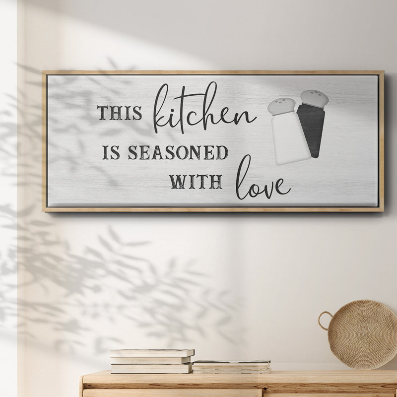 «Seasoned with Love», toile encadrée, H 20 po x l 50 po