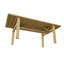 Redwood Outdoor Dining Table With Umbrella Hole , 100cm cm W 207cm cm D
