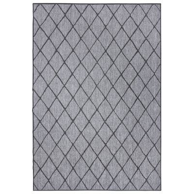 Malaga Flatweave Night Silver Rug