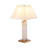 Sidnee Alabaster White/Gold Desk Nightstand Luxe Table Lamp