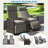 Patio Wicker Outdoor Lounge Chair Set With Adjustable Backrests And Built-in Storage Table-683119963