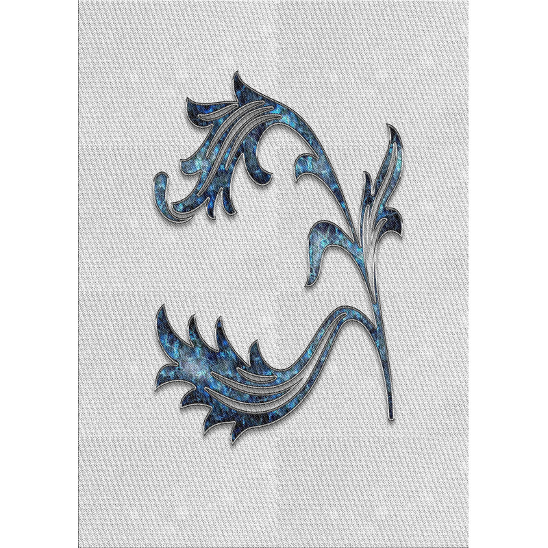 Floral Indoor Rug, Rectangle 5' x 7'