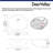 DeerValley Liberty 16.54" L x 13.39" W x 7.48" H Oval Vitreous China Undermount Bathroom Sink with Overflow