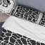 Ensemble de housse de couette en microfibre noir / blanc 3 pièces-864051438