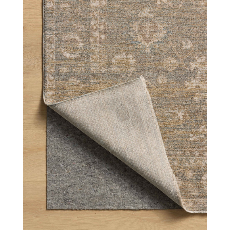 Chris Loves Julia x Loloi Louisa Lagoon / Ivory Area Rug, Rectangle 7'10" x 10'