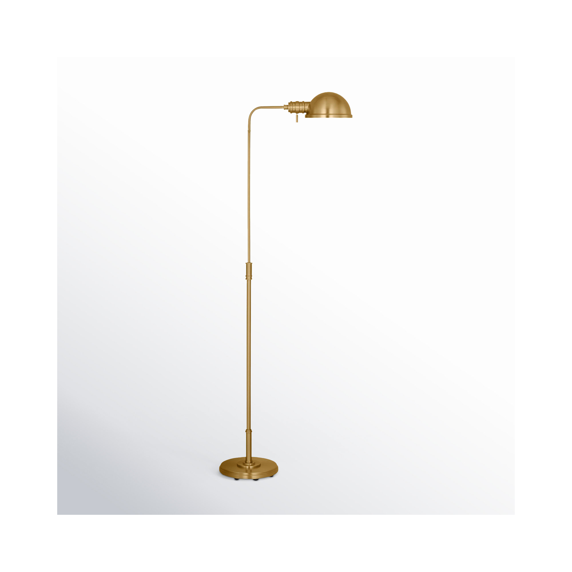 43.25'' Floor Lamp, Burnished Brass