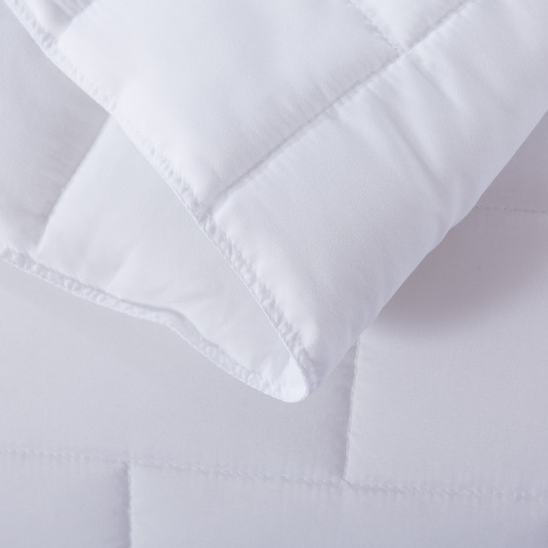 Twin White Down Alternative Subway Tile Stitch Blanket