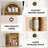 Slim Storage Cabinet With Door, Arched Top Freestanding Linen Tower, 5-Tier Narrow Organizer For Bathroom, Bedroom, Hallway-975266478