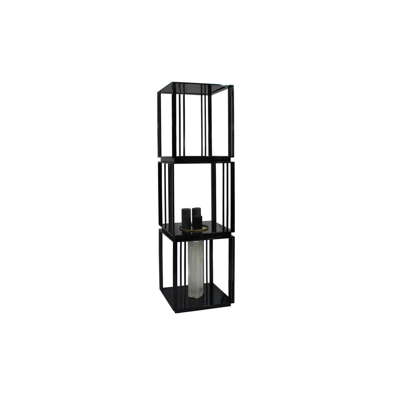 Damarius 165cm H x 46cm W Steel Cube Bookcase