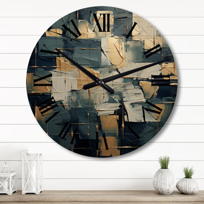 Horloge murale en bois massif Olivet