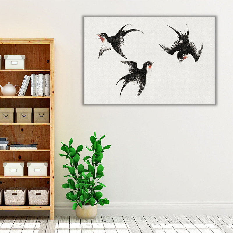 Birds, from Album of Sketches, 1814 - reproduction d'art sur toile, H 20 po x l 30 po