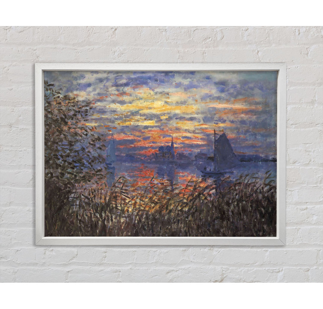 Monet Sonnenuntergang an der Seine - Druck