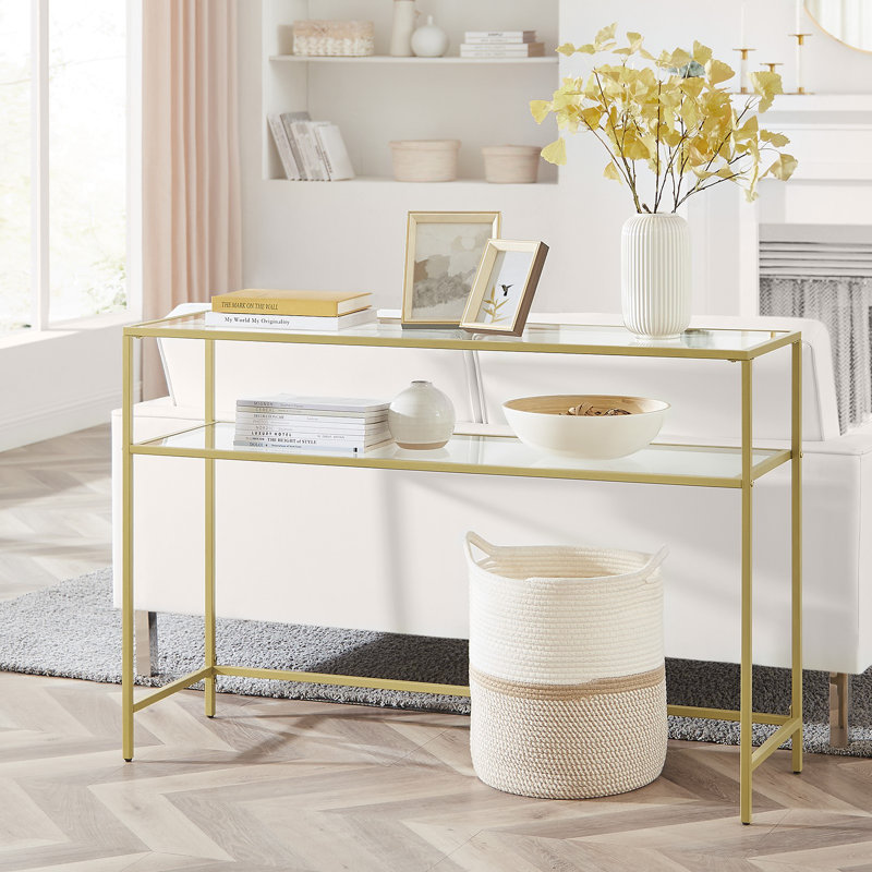 Console Doynton, Doré, H 31,5 po x l 47,2 po x P 13,8 po