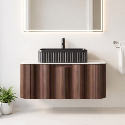 Ensemble de meuble-lavabo mural 36 po Carrara