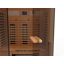 Sauna infrarouge à spectre complet Meissalivve, sauna domestique pour 2 à 3 personnes, sauna d'intérieur en cèdre rouge avec haut-parleur à résonances, porte panoramique en verre trempé-121503257