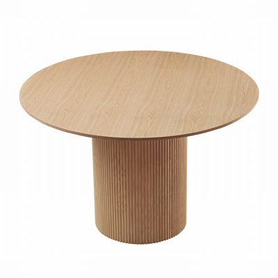 Nocturne 47.24" Mid-Century Modern Round Dining Table by Latitude Run