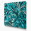 «Abstract Florals 85», art mural sur toile bleue