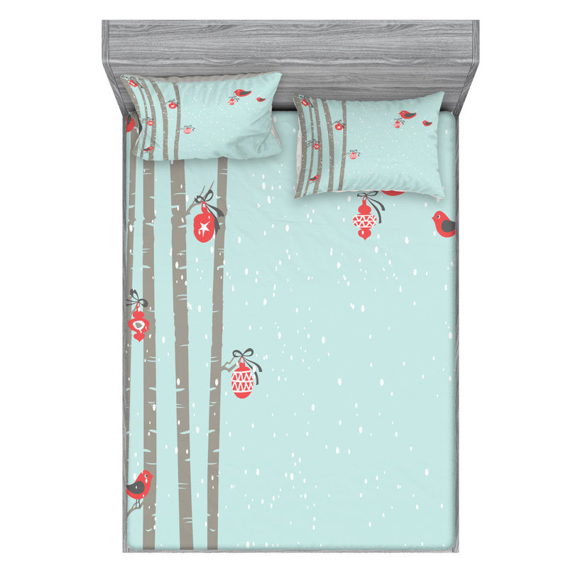 Microfiber Sheet Set, Queen Sheet Set with Fitted Sheet