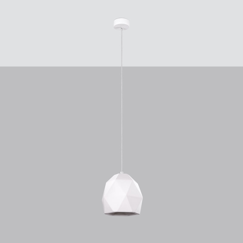 1 - Light White Drum Pendant