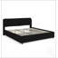 Lit plateforme hydraulique King Size recouvert de chenille avec tête de lit intégrée et grand espace de rangement