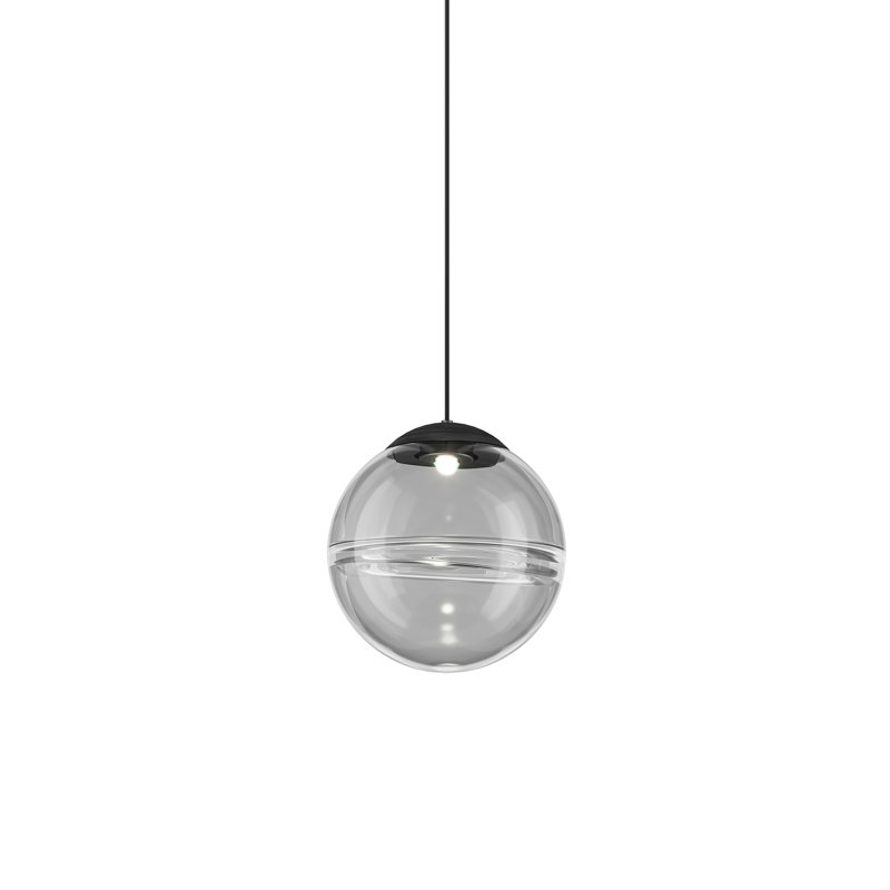 Oro Suspension P Crystal White Glossy Brass 2 L32bb Ul, 89" H x 10" W x 10" D, Crystal Transparent, Charcoal Gray