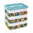 12L Building Block Toy Storage Box Large Capacity Stackable Toy Organizer Multiple Compartments with Dustproof Lid Handle Design Blocks Toys Organizer Storage Case