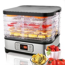  10 Trays Food Dehydrator, All Stainless Steel Dehydrator Food  Dryer for Jerky, Meat, Herbs, Vegetable, and Fruit, 1000W Preserve Food  Nutrition Professional Household Dryer (67 Recipes): Home & Kitchen