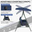 3 Person Porch Swing with Canopy-1225697582