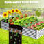Lit de jardin surélevé galvanisé 8X4X1.5 Ft-990712953