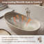 Baignoire profonde autoportante à surface solide de 65 po Fslefay-124538263