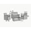 Saer 4 Seater Rattan Effect Conversation Set