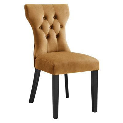 Modway Silhouette Performance Velvet Dining Chairs
